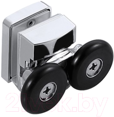 Душевой уголок Aquatek 100x100 / AQ ARI RO10020BL (черный/прозрачное стекло)