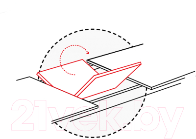 Обеденный стол Signal Brick 120-160x80