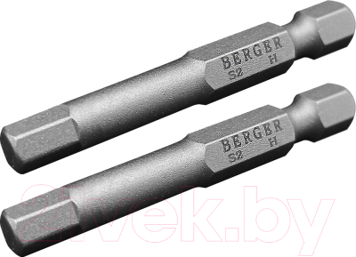Набор бит BERGER HEX3x50мм S2 / BG2404 - фото