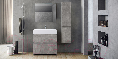 Тумба под умывальник Belux Сидней-Женева Н60-02 (31, бетон Чикаго/светло-серый)