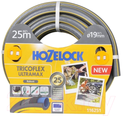 Шланг поливочный Hozelock Tricoflex Ultraflex 116251 / Б0046568 - фото