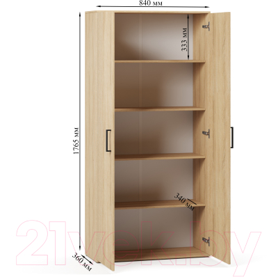 Шкаф ГМЦ Закрытый / ШК5.4 (дуб сонома)