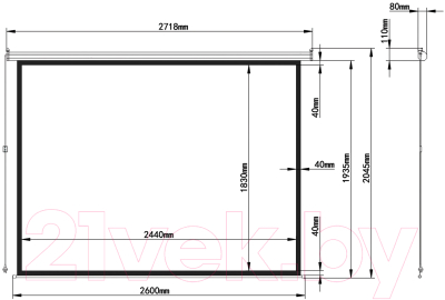 Проекционный экран Brauberg Moto / 236734