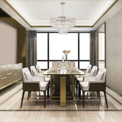 Люстра Евросвет Strotskis 10130/10 (золото/прозрачный хрусталь)