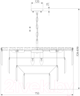Люстра Евросвет Strotskis 10130/10