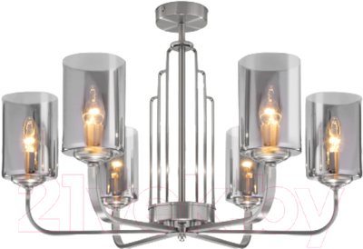 Люстра Евросвет 60138/6 (сатин/никель) - фото