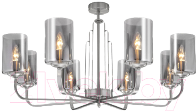 Люстра Евросвет 60138/8 (сатин/никель) - фото