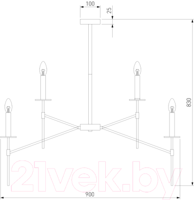 Люстра Евросвет 60142/9 (хром)