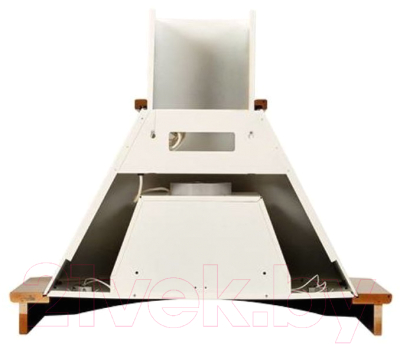 Вытяжка купольная Elikor Ротонда 90П-650-П3Д / 941556 (бежевый/дуб неокрашенный)