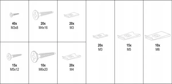 Набор клипс Yato YT-06780