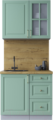 Готовая кухня Интерлиния Мила Шато 0.9А - фото