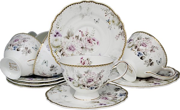 Набор для чая/кофе Lenardi Хризантемы 108-220 - фото