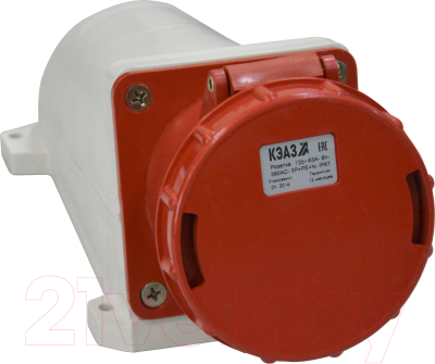 Розетка кабельная КЭАЗ 135 63А 6h 380AC 3P+PE+N IP67 / 241221 - фото