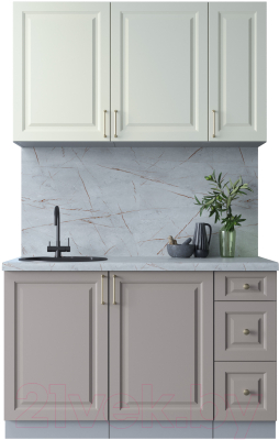 Готовая кухня Интерлиния Мила Шато 1.3А - фото