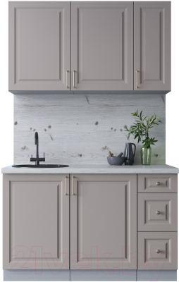 Готовая кухня Интерлиния Мила Шато 1.3А - фото