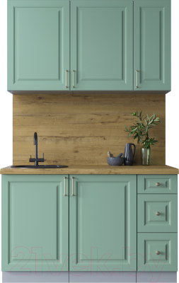 Готовая кухня Интерлиния Мила Шато 1.3А - фото