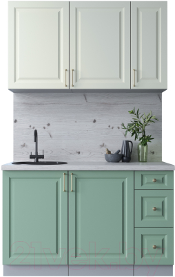 Готовая кухня Интерлиния Мила Шато 1.3А - фото