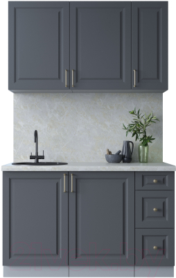 Готовая кухня Интерлиния Мила Шато 1.3А - фото