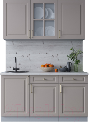 Готовая кухня Интерлиния Мила Шато 1.5А - фото