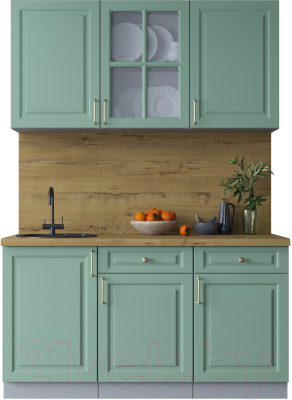 Готовая кухня Интерлиния Мила Шато 1.5А - фото