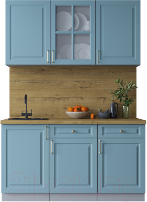 Готовая кухня Интерлиния Мила Шато 1.5А - фото