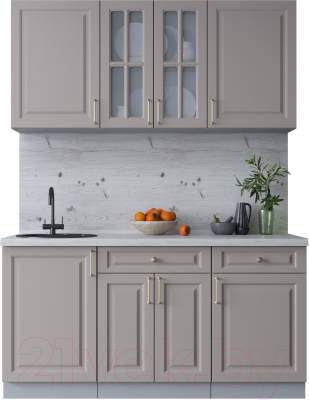 Готовая кухня Интерлиния Мила Шато 1.6А - фото