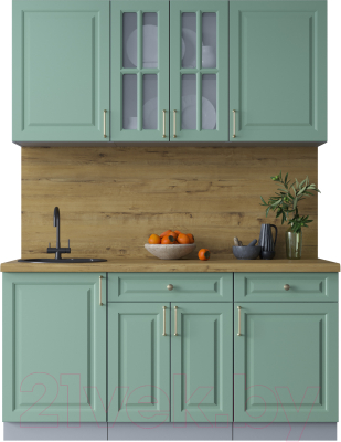 Готовая кухня Интерлиния Мила Шато 1.6А - фото