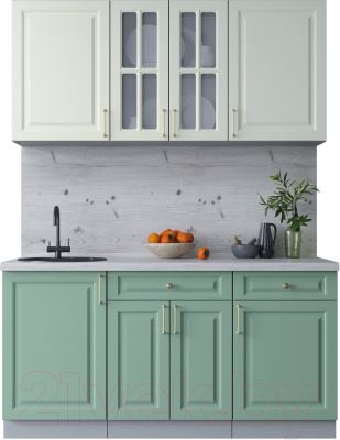 Готовая кухня Интерлиния Мила Шато 1.6А - фото