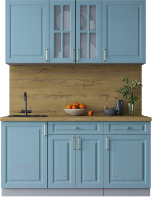 Готовая кухня Интерлиния Мила Шато 1.6А - фото