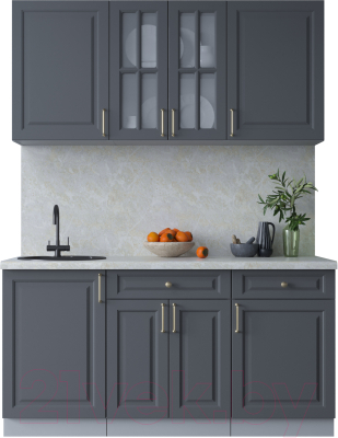 Готовая кухня Интерлиния Мила Шато 1.6А - фото