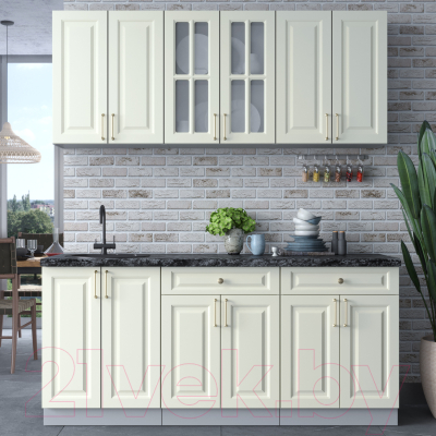 Готовая кухня Интерлиния Мила Шато 1.8А