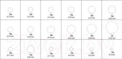 Набор стопорных колец Yato YT-06882