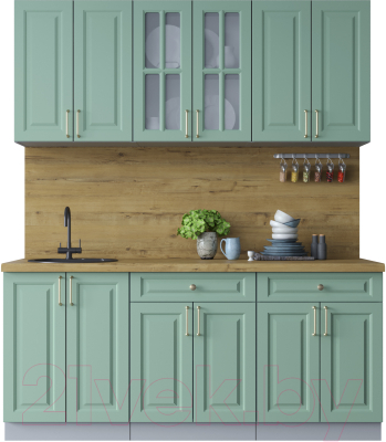 Готовая кухня Интерлиния Мила Шато 1.8А - фото