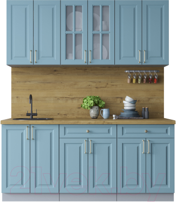 Готовая кухня Интерлиния Мила Шато 1.8А - фото