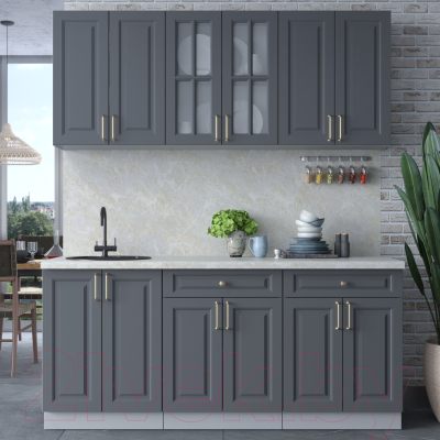 Готовая кухня Интерлиния Мила Шато 1.8А