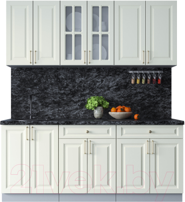 Готовая кухня Интерлиния Мила Шато 1.9А - фото
