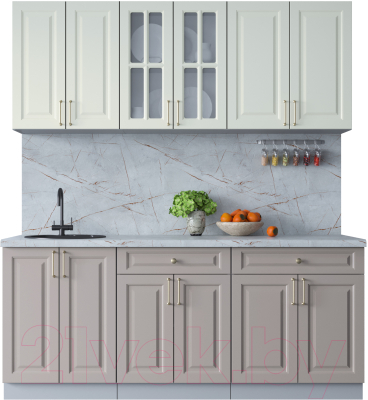 Готовая кухня Интерлиния Мила Шато 1.9А - фото