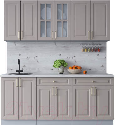 Готовая кухня Интерлиния Мила Шато 1.9А - фото