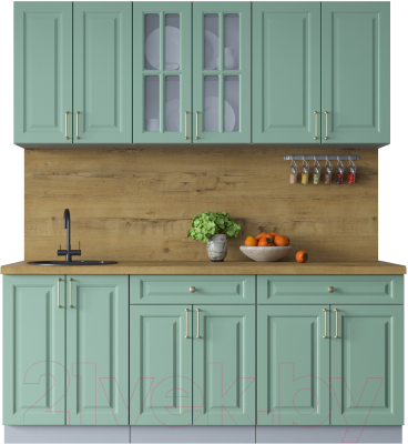 Готовая кухня Интерлиния Мила Шато 1.9А - фото