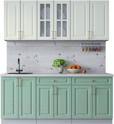 Готовая кухня Интерлиния Мила Шато 1.9А - фото