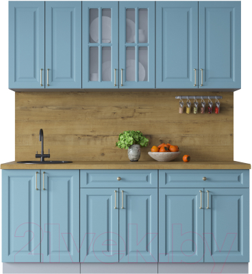 Готовая кухня Интерлиния Мила Шато 1.9А - фото