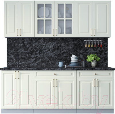 Готовая кухня Интерлиния Мила Шато 2.1А - фото