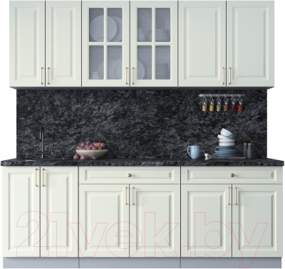 Готовая кухня Интерлиния Мила Шато 2.2А - фото