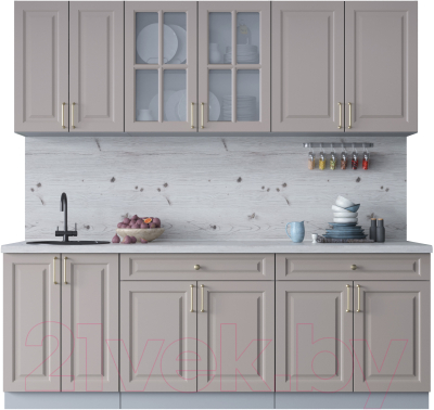 Готовая кухня Интерлиния Мила Шато 2.2А - фото