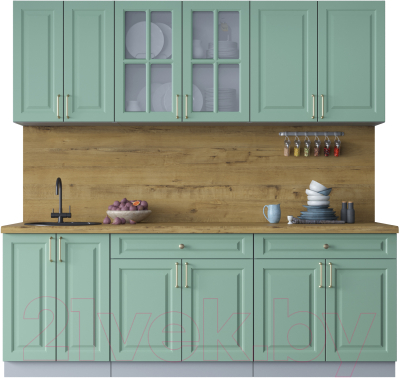 Готовая кухня Интерлиния Мила Шато 2.2А - фото