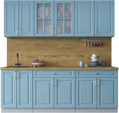 Готовая кухня Интерлиния Мила Шато 2.2А - фото