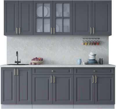 Готовая кухня Интерлиния Мила Шато 2.2А - фото