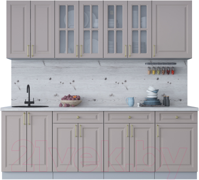 Готовая кухня Интерлиния Мила Шато 2.3А - фото