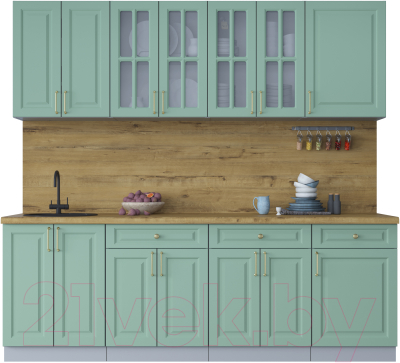 Готовая кухня Интерлиния Мила Шато 2.3А - фото