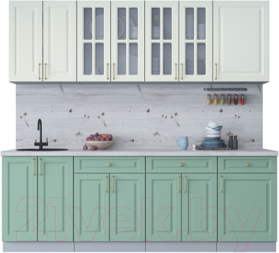 Готовая кухня Интерлиния Мила Шато 2.3А - фото